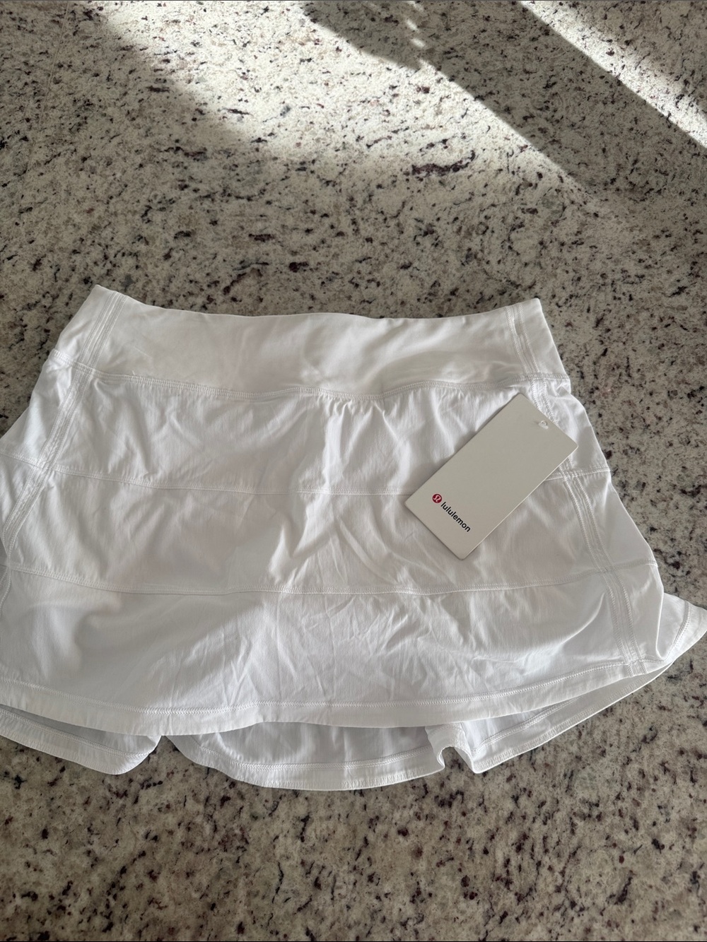 Lululemon White Pace Rival Skort Size 8